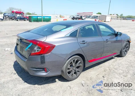 2019 Honda Civic Sport z USA, uszkodzony, nr VIN 2HGFC2F85KH576547